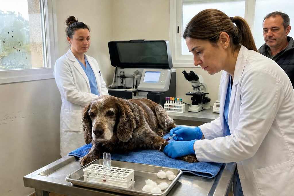 Foto 1 Cuando se hace mayor, necesita  un chequeo analítico senior para perros y gatos en Narón