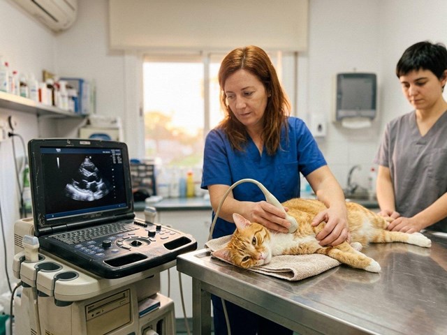 ¿El corazón de tu mascota necesita una ecocardiografía veterinaria en Mugardos?